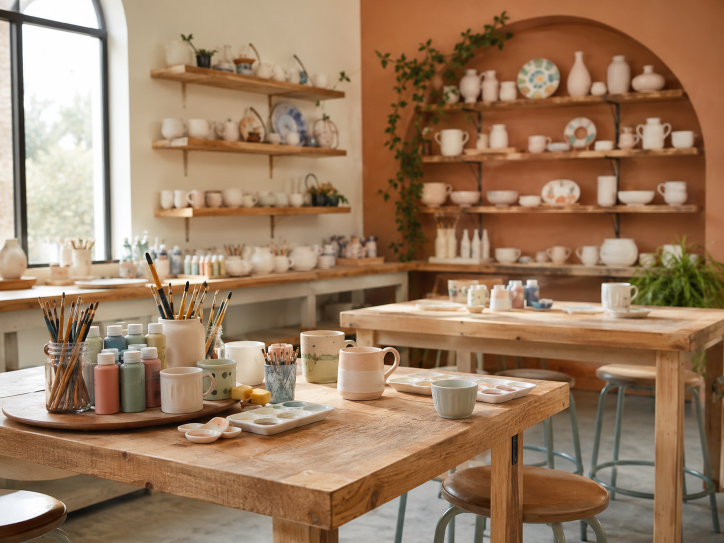 Warm pottery studio demo